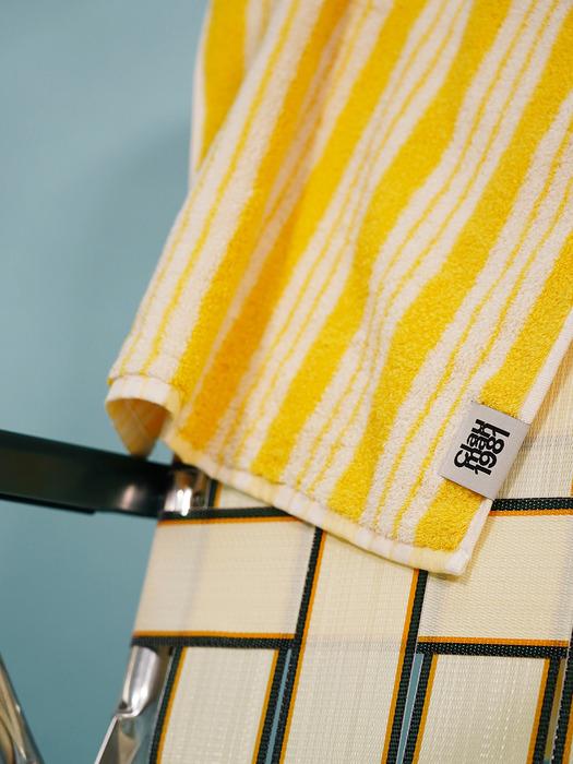 

CLAUMAN 1981 1P Organic Striped Towel _Tuscan Yellow Tuscan Yellow