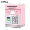 Electronic Piggy Bank MINI ATM Saving Box with Password Simulated Fingerprint Money Bank for Cash