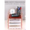 Modern Stackable Letter Tray Desktop Organizer Under Desk Hanging Organizer Metal Paper Tray for Women Men Student Staff
