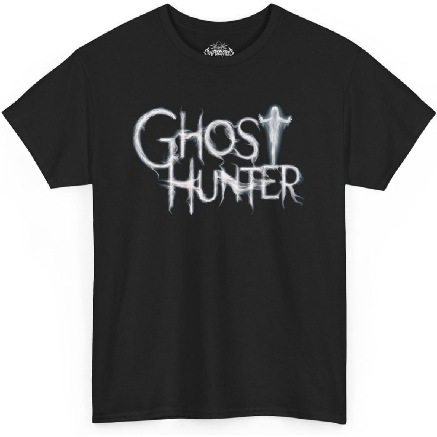 Ghost Hunter T-Shirt _ Paranormal Investigator Graphic Tee for Men _ Spooky Halloween Ghost Shirt S