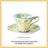 Jingruncheng Hand-Painted Cup, Saucer, and Spoon Set