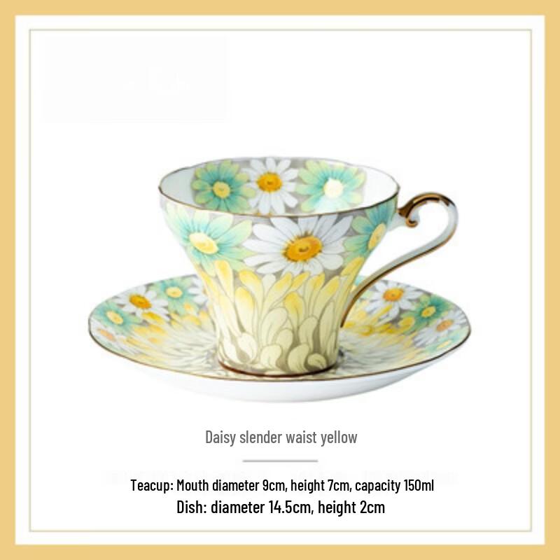 Jingruncheng Hand-Painted Cup, Saucer, and Spoon Set