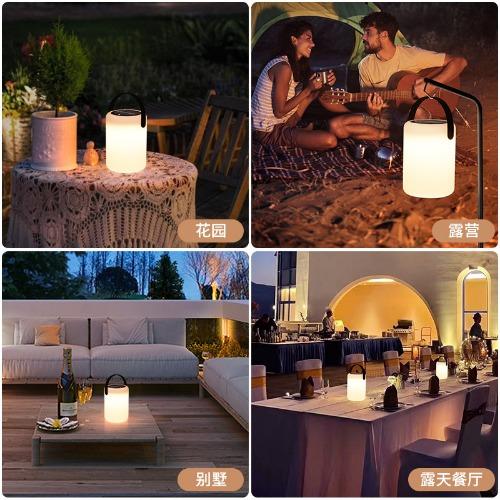 New LED solar desk light, portable light, induction charging night light, garden yard light, outdoor atmosphere camping light