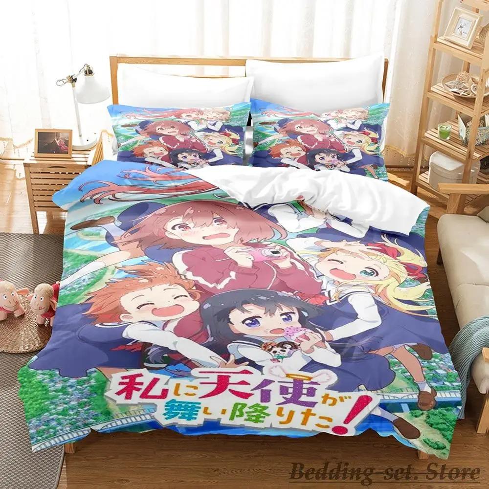 Wataten! An Angel Flew Down to Me Bedding Set Single Twin Full Queen King Size Bed Set Adult Kid Bedroom Duvetcover Sets
