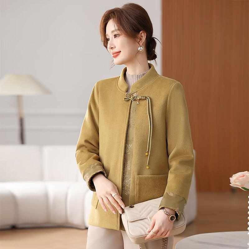 Women's New Chinese Style Padded Wool-like Jacket