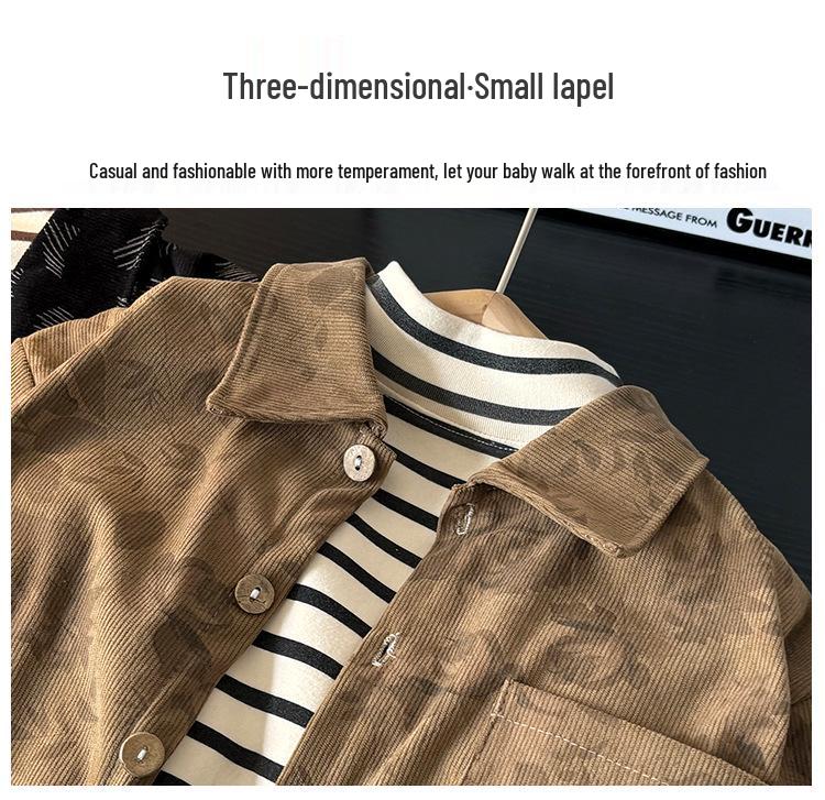New Kids' Striped Long Sleeve Cardigan Top