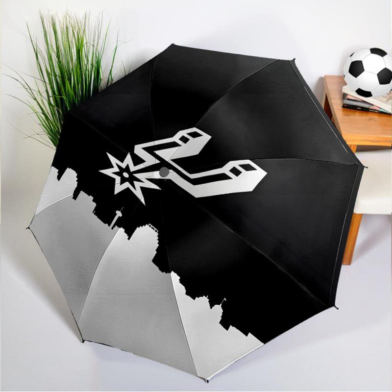 San Antonio Logo Umbrella 8-Frame for Travel, Camping, Casual Lightweight Portable Umbrella, Essential for Every Family Holidays Gift