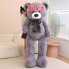 80/100cm Brown Bear Plush Toy Giant Stuffed Animals Birthday Valentines Day Gift Soft Pillow Dolls Grilfriend Stylish Appearance Practical Daily Use