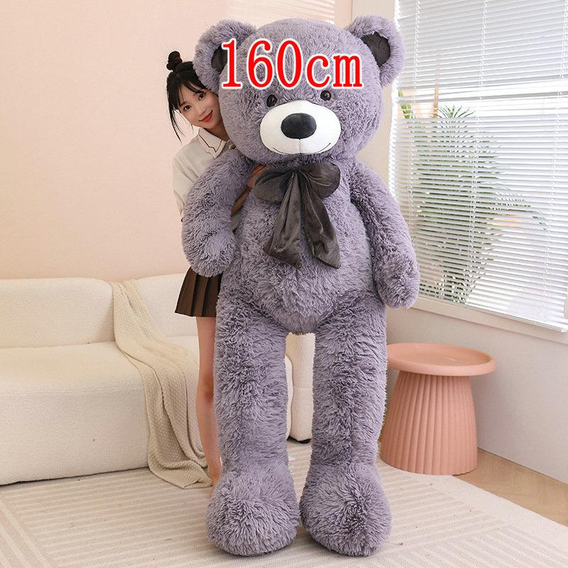 80/100cm Brown Bear Plush Toy Giant Stuffed Animals Birthday Valentines Day Gift Soft Pillow Dolls Grilfriend Stylish Appearance Practical Daily Use