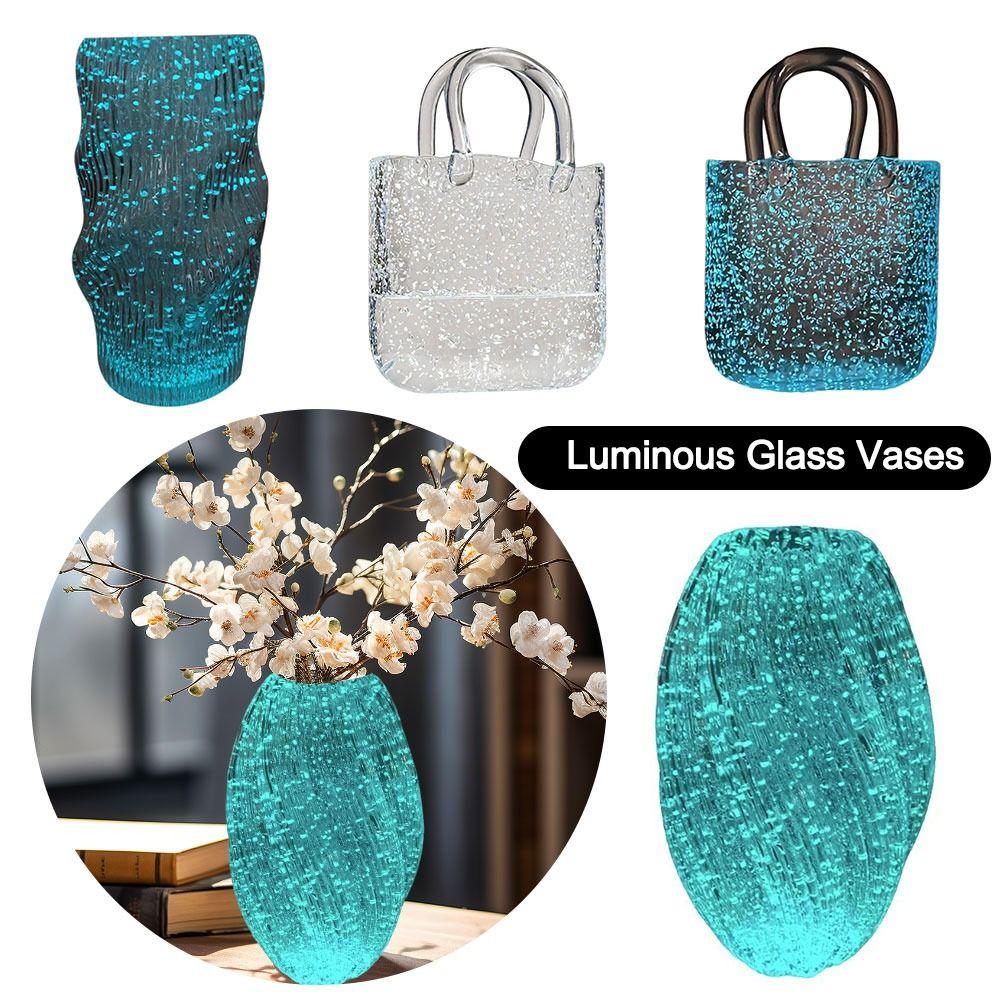 Hotel Luminous Glass Vases Restaurant Handmade Fluorescent Vase Bubble Shopping Hydroponic Flower Flowers Decorative