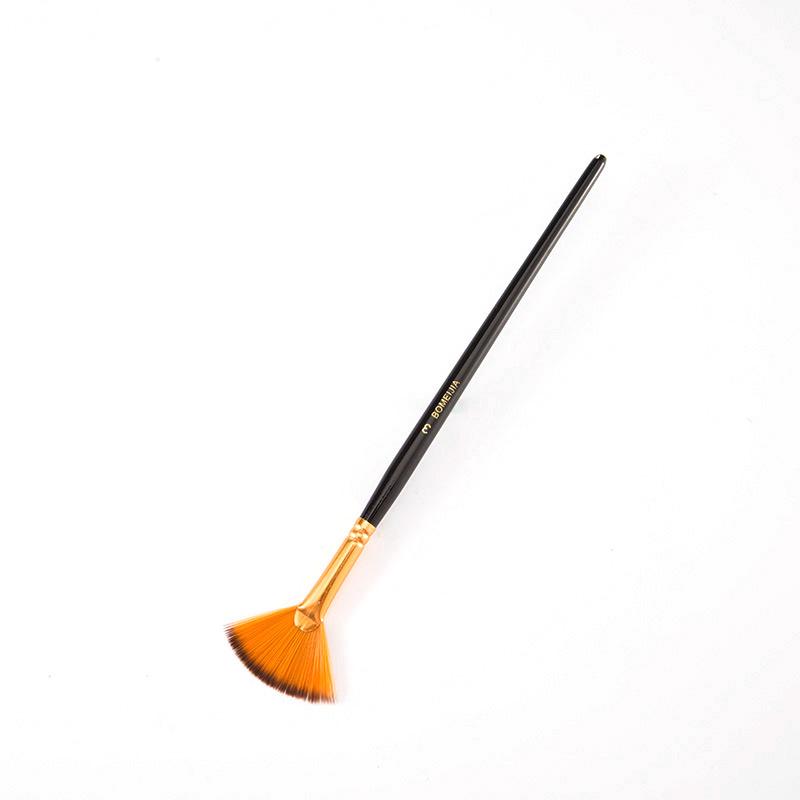 15-Piece Nylon Paintbrush Set with Black Bag for Watercolor, Oil, and Wall Painting