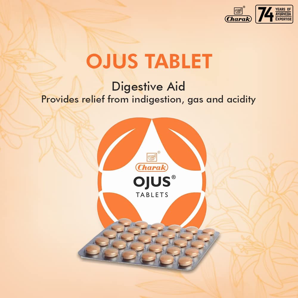 Charak Pharma Ojus Tablet To Improve Digestion 30 Tablets