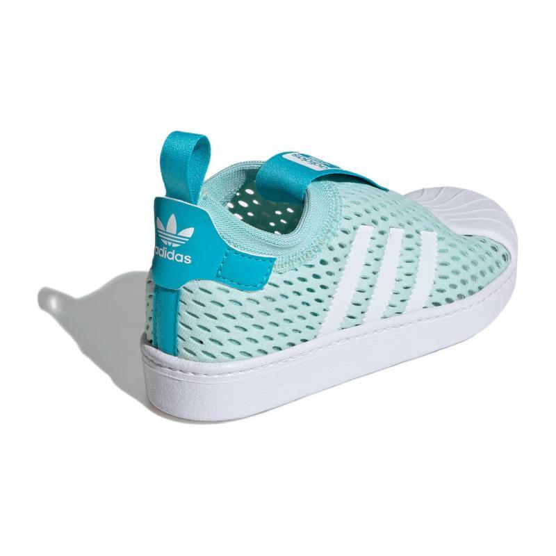 Adidas Originals SUPERSTAR 360 2.0 Low Top Kids' Skateboarding Shoes Green White Kids' Sneakers JH6373