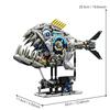Non-Toxic New Mechanical Piranha Building Blocks Set Marine Creative Animal Linkage Model For Kids Birthday Christmas Gifts