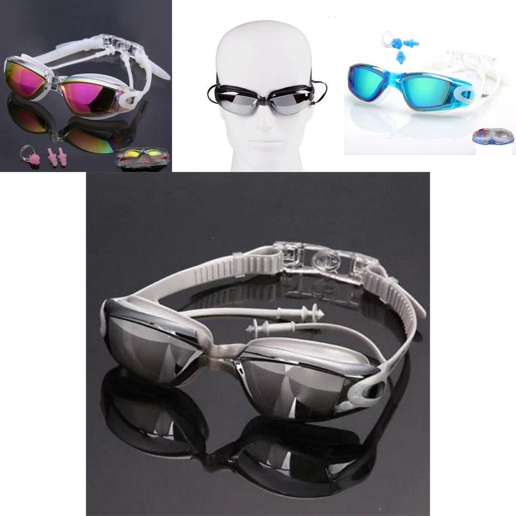 Premium Swimming Glasses Waterproof And Anti-fog Colorful Plating Small Mirror Racing Set For Crystal Clear Vision