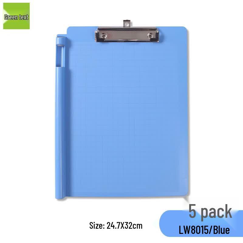 A4 Plastic Vertical Clipboard