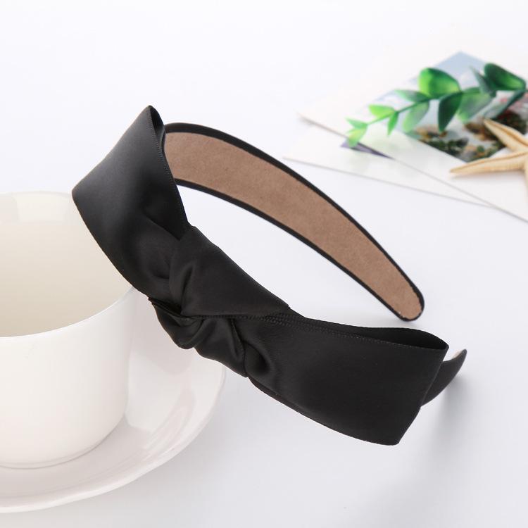 Fabric headband female Yiwu headdress jewelry autumn and winter feeling wide edge versatile high skull top headband hairpin