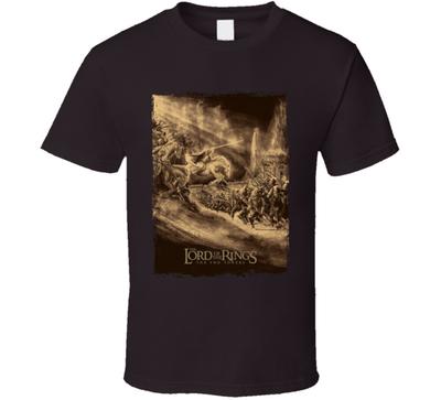 The Lord Of The Rings The Two Towers Movie T Shirt