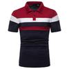 Personality Men Slim Patchwork Shirt