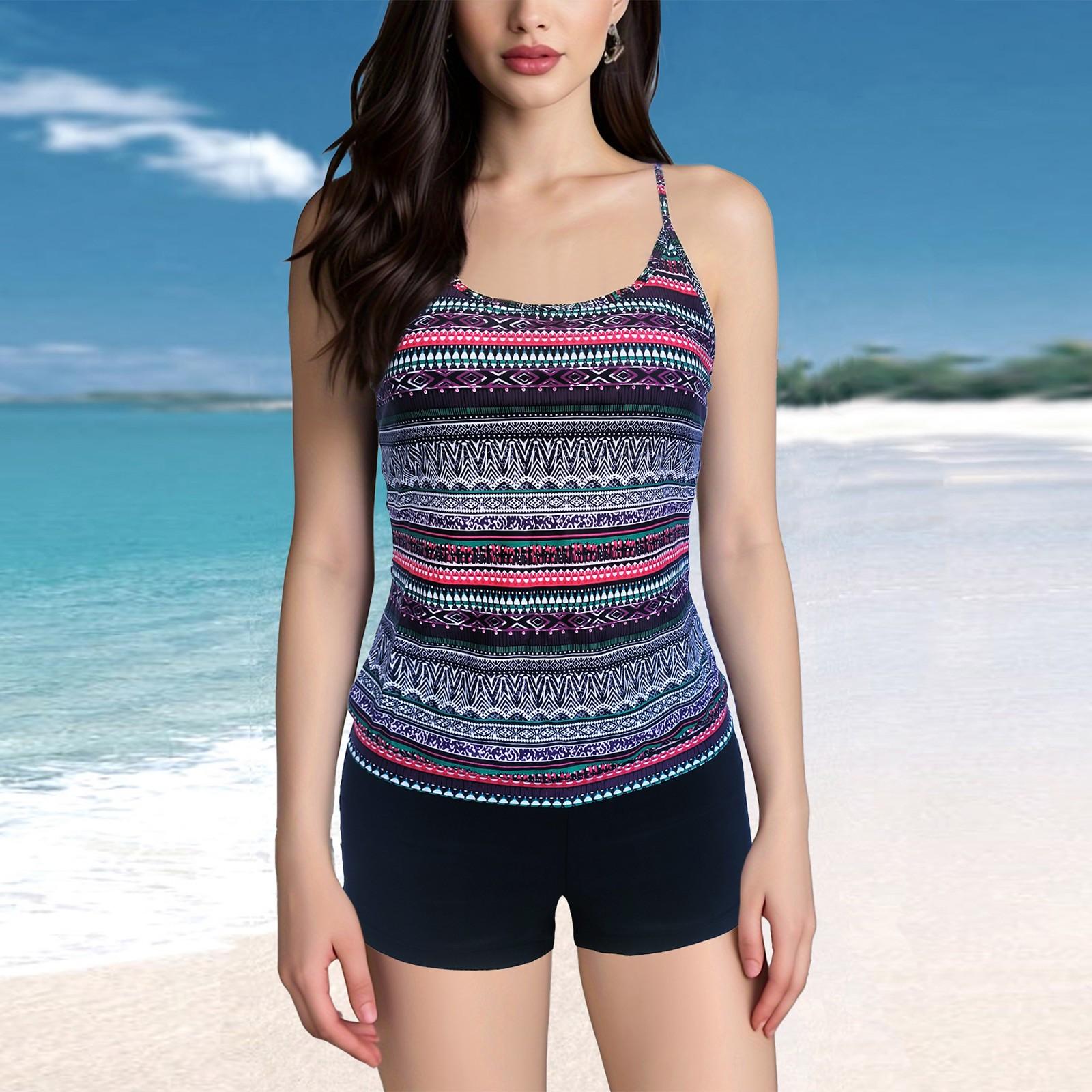 

Женский сексуальный купальник с подтяжками и напечатанным раздельным купальником S чёрный