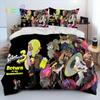 S-Splatoon Game Gamer Cartoon Bedding Set Single Twin Full Queen King Size Bed Set Adult Kid Bedroom Bedding Gift