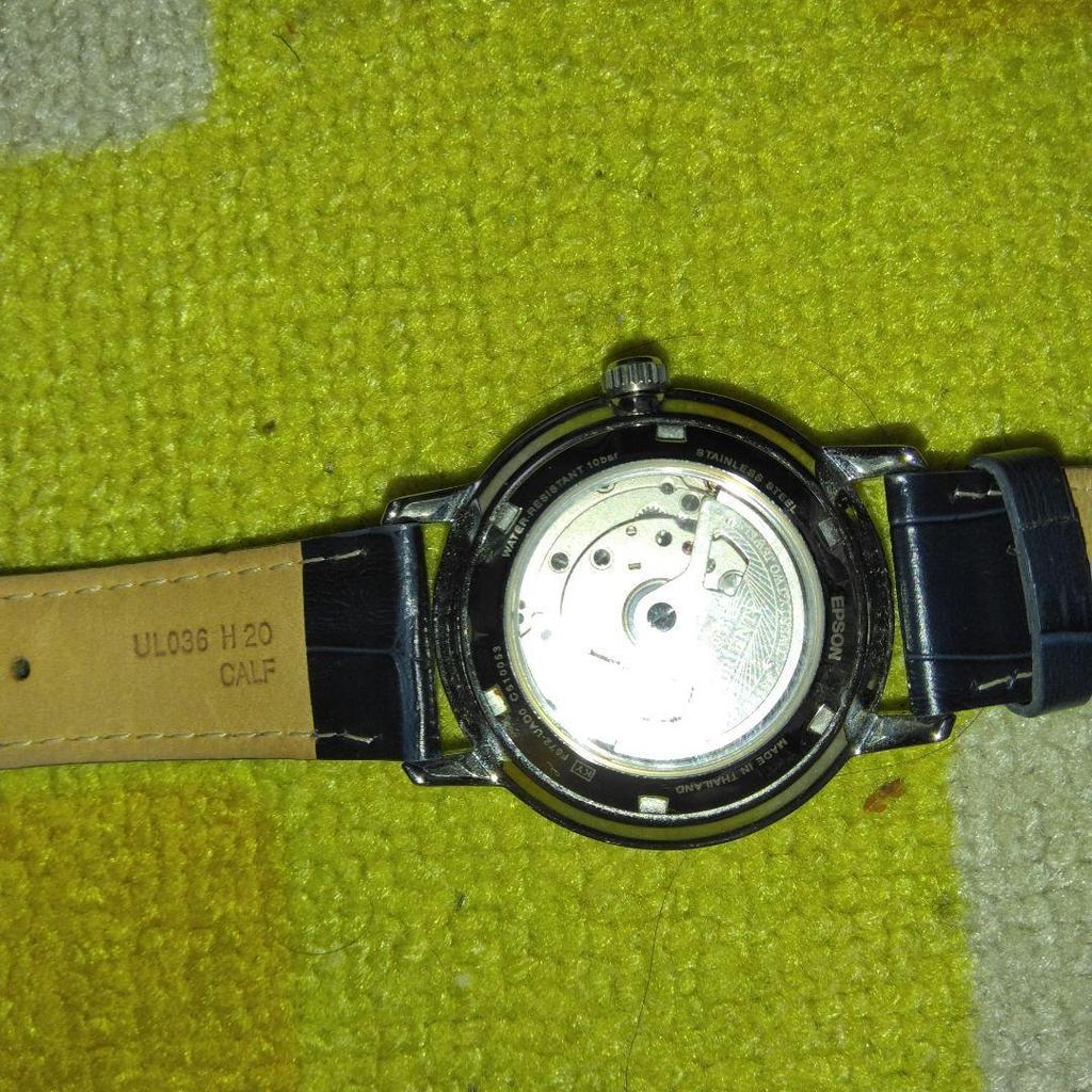 Used ORIENT Automatic Navy Dial Manual Winding Watch