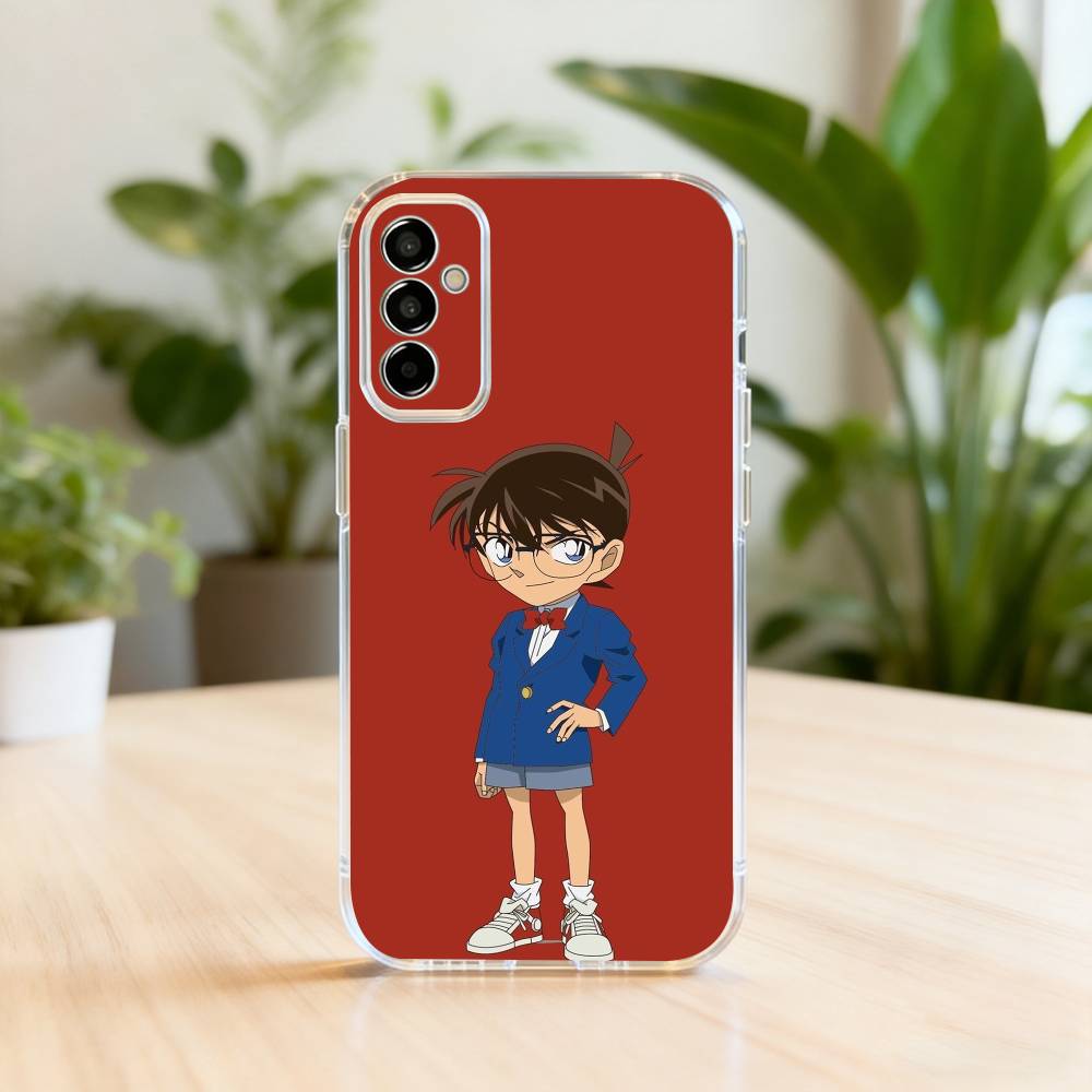 

Famous D-Detective boy C-Conan-es Phone Case Transparent Silicone Soft For SamsungA10,12,20,21S,30,31,40,50,51,52,70,71 Samsung a714g