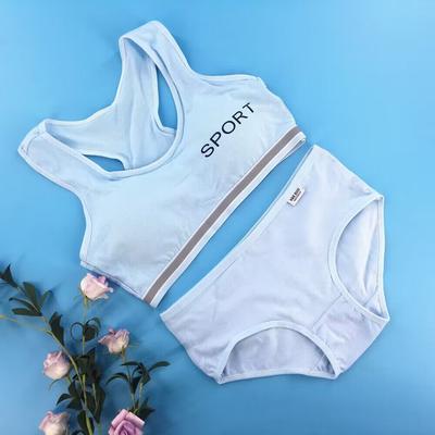 Teenager Young Girls Bra Girls Underwear Puberty Student Training Bra Crop Top 8-14years