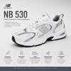New Balance 530 White Metallic Silver Unisex Sneakers MR530AD
