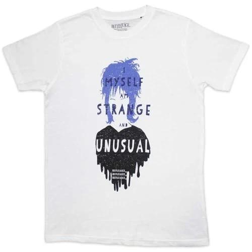 Beetlejuice Unisex Adult I Myself Am Strange And Unusual T-Shirt 4XL