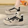 Winter High-top Velvet Dad Shoes New Ins Female Students Height-increasing Sports and Leisure Cotton Shoes