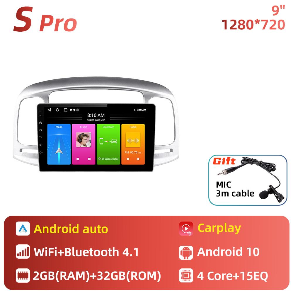 For Hyundai Accent 2006-2011 Screen 2 Din Android Radio Car Multimedia Player  Stereo GPS Navigation  Unit  Autoradio Carplay