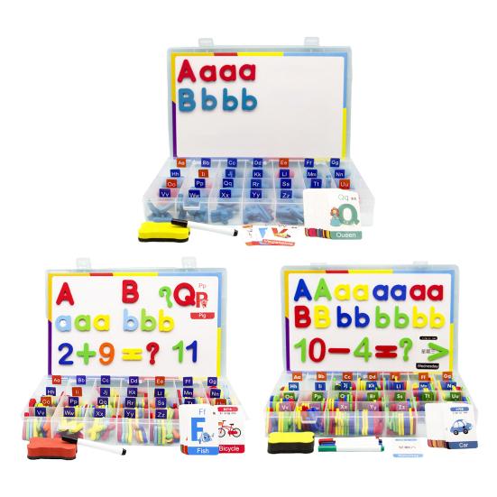1 Set Magnetic English Letter Toy Colorful Uppercase Lowercase Letter Number Learning Preschooler