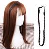 1Pc Headwear Elastic Hair Accessories Personality Plaited Headband Fashion Simulation Synthetic Hair Double Braided Hair Band