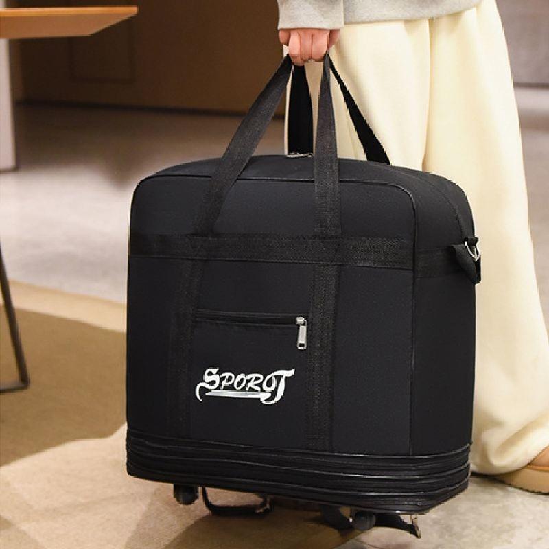 Large Capacity Foldable Travel Bag With Multiple Compartments For Air Travel