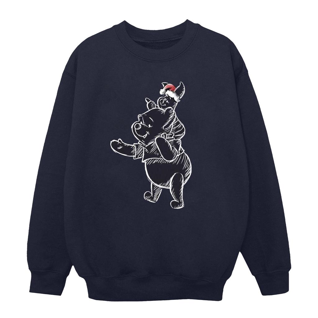 Disney Womens/Ladies Winnie The Pooh Piglet Christmas Sweatshirt