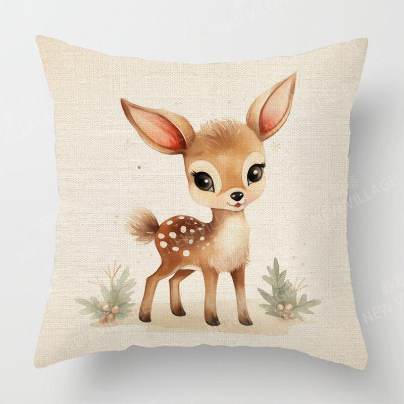 Decorative Cushion Home Living Room Decor Throw Pillow Cover 40*40 40X40Cm 60X60Cm 45X45Cm 50X50Cm Plant Winter Merry Christmas