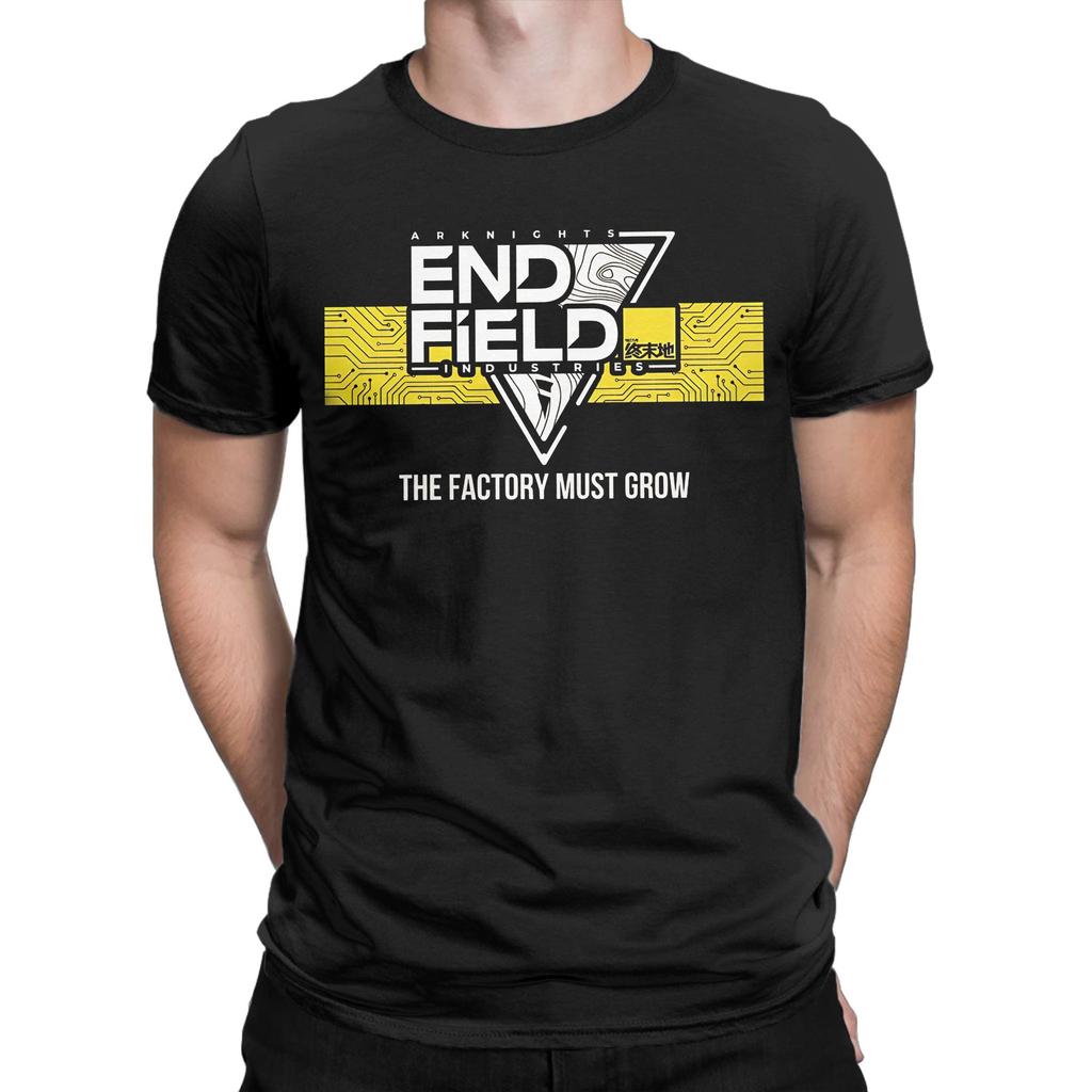 Arknights Endfield The Factory Must Grow Tee Shirt for Unisex Women New Arrival T Shirts  Cotton Clothing