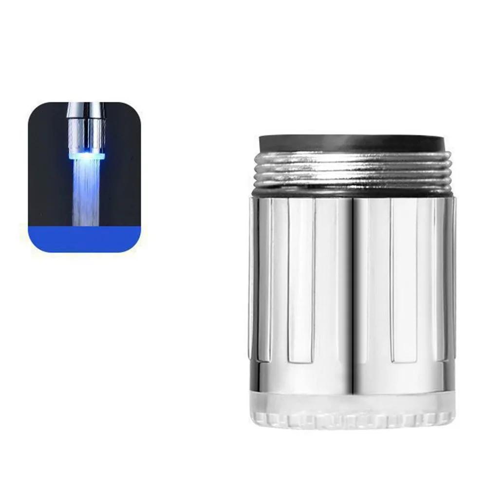 LED Temperature Sensitive 1/3/7 Color Light-up Faucet Kitchen Bathroom Glow Water Save Faucet Aerator Tap Nozzle Shower Faucet