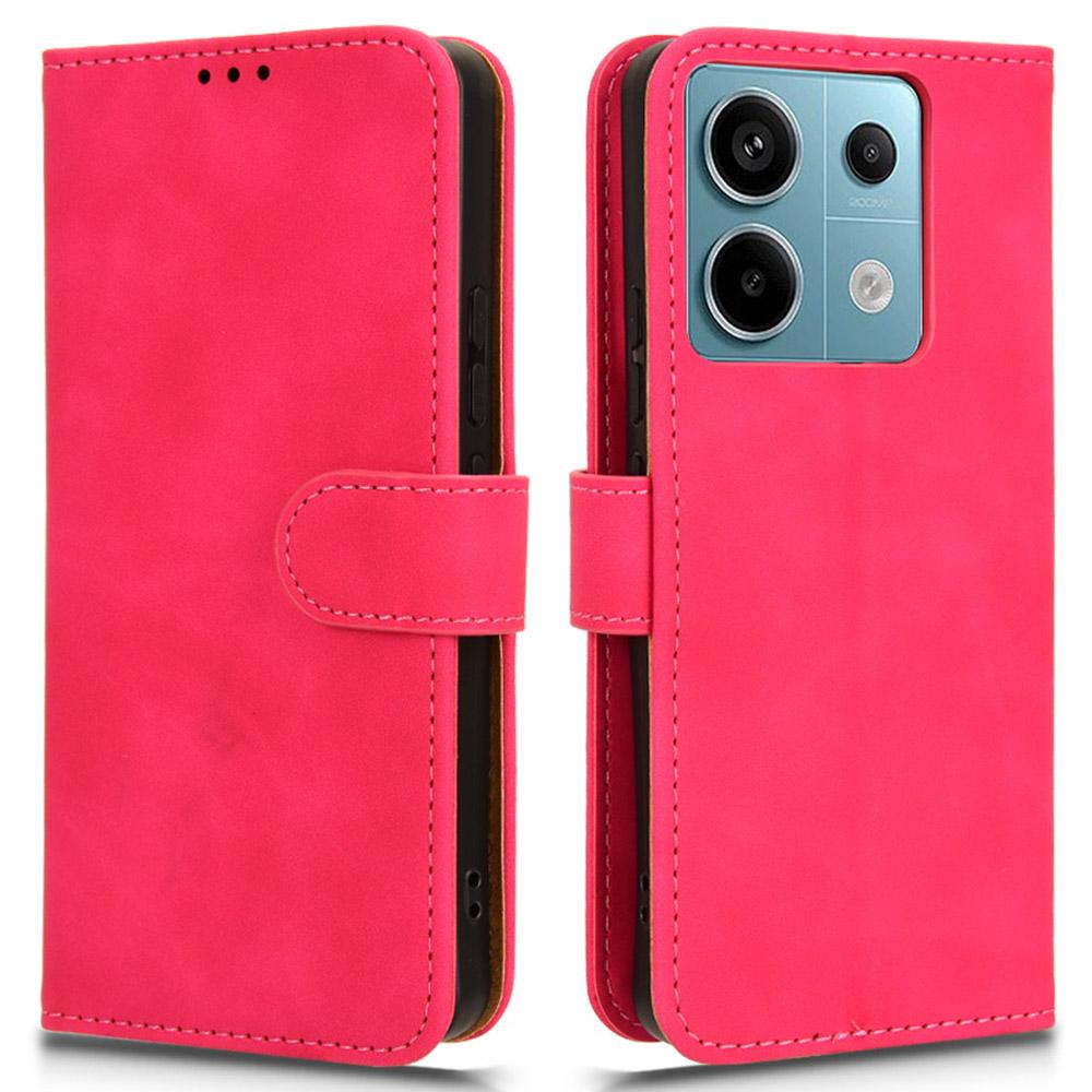 Pentru Xiaomi Redmi Note 13 Pro 5G/Poco X6 5G Husă Portofel Textură Piele la Atingere Husă Telefon din Piele