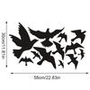 1-10sets Window Alert Bird Stickers Anti-Collision Fly Pigeon Wall Sticker Home Decoration Self-Adhesive Silhouettes Decal Decor