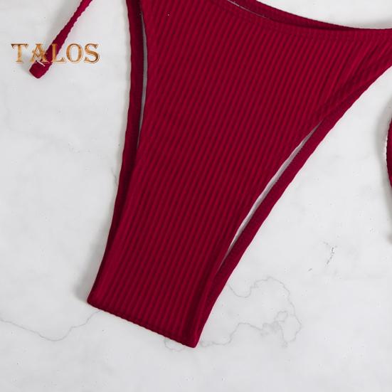 Women's Bikini Set Halter String Side Tie Two-Piece Swimsuit with Starfish Decor Sexy Triangle Bathing Suits for Beach Vacation Hot Spring Pool