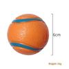 Indestructible Squeaky Ball Dog Toy Chew Resistant Bouncy Tennis Ball for Interactive Training Play for Aggressive Chewers