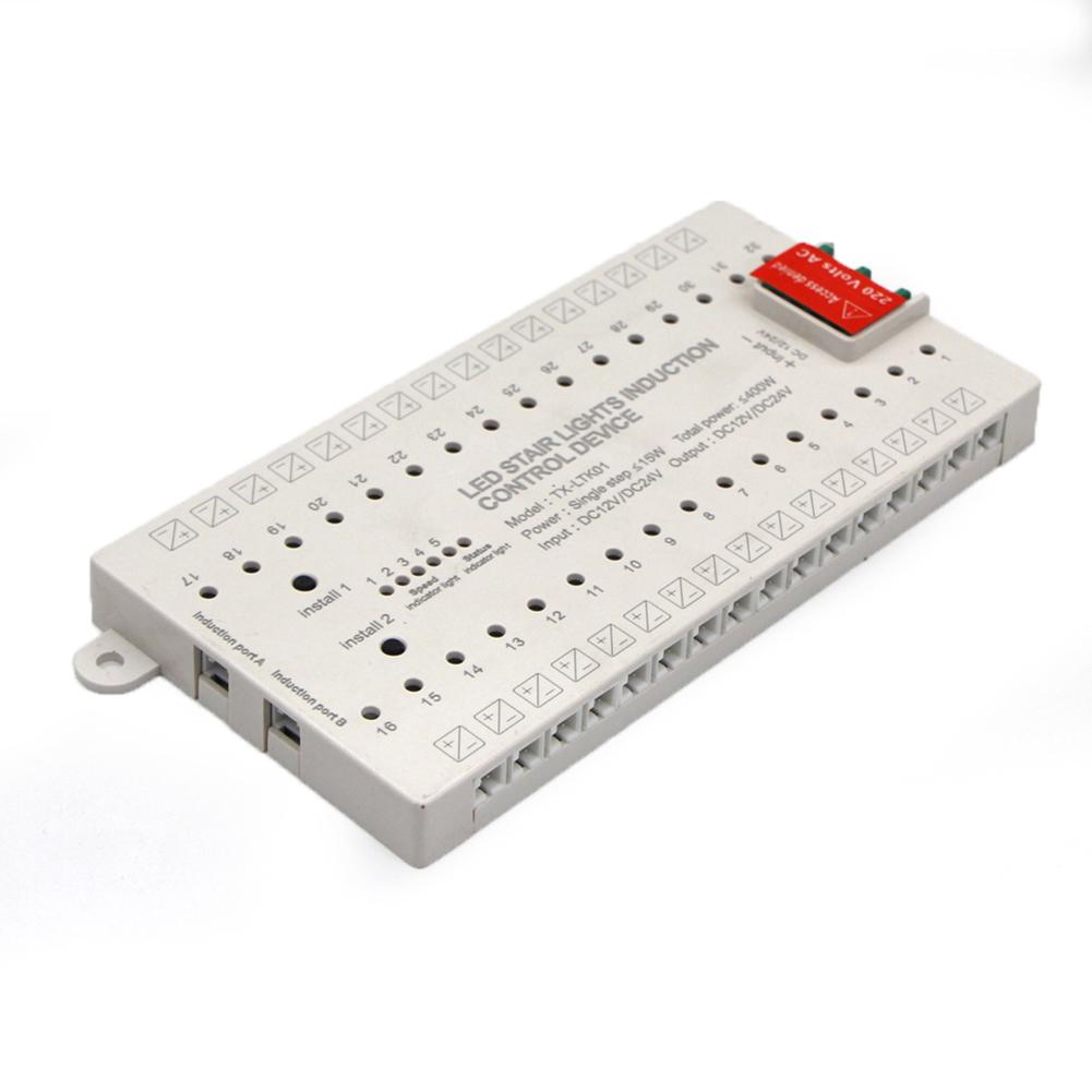 Controlador LED Sensor de escada Controlador de sensor 32 canais