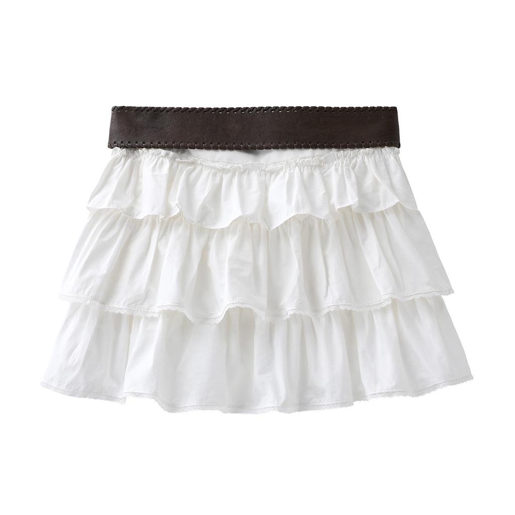 2026 Frühling Designer Romantischer Rüschen-Minirock