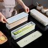 Rectangular Food-Grade Sealed Storage Box with Lid for Cereal and Noodles