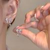 1Pair Korean Style Asymmetric Pearl Zircon Ear Clips For Women Personality  Earrings Wedding Jewelry Birthday Gifts