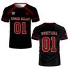 Das Foxhole Court Lacrosse Hockey Trikot Alles für das Spiel Cosplay Uniform Herren Atmungsaktive Sport Kurzarm T-Shirts