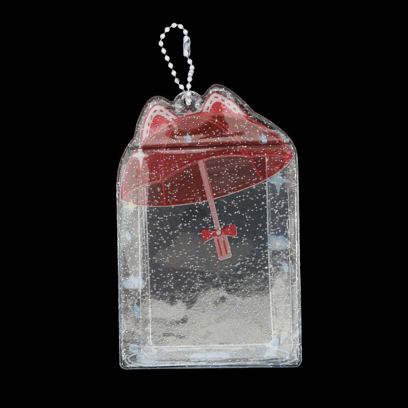 1 Stück Niedlicher Süßer Kartenständer Schirm Acryl Fotokartenhalter Koreanische Ins Idole Fotorahmen 3 Zoll Desktop Deko Kartenhülle