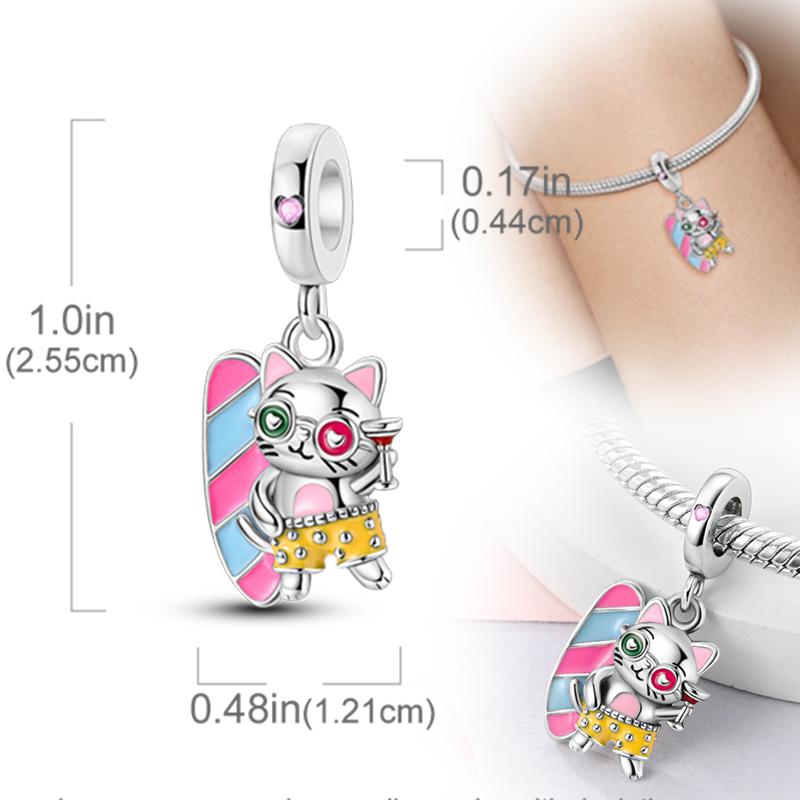 New Original Copper Charms Beads Pendants For Original Bracelet Necklaces Charm Women Diy Jewelry Gifts